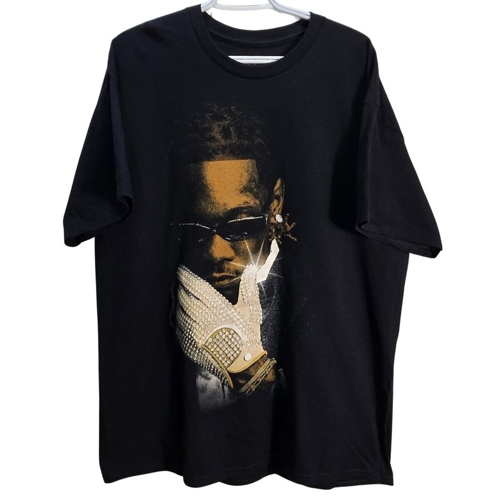 NWOT | Offset SET IT OFF Tour Rap Hip Hop Graphic Concert T-Shirt Black | XLarge